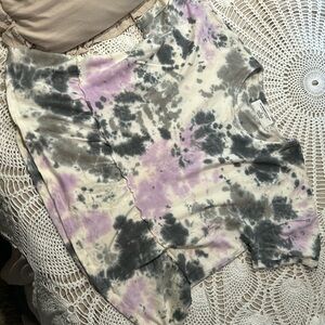 SUMMER SALE!!!  Tie dye tee with peplum ruffle. Size 3X